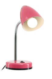 Orsina Gloss Desk Lamp, Adjustable Living Room Desk Lamp, Minimalistic Desk Lamp for Reading & Writing in Pink - thumbnail 3