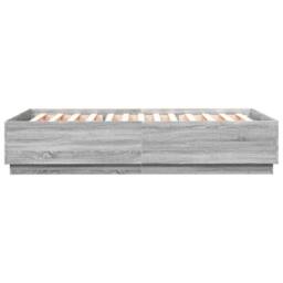 Berkfield Home Bed Frame without Mattress Grey Sonoma 140x200 cm - thumbnail 5