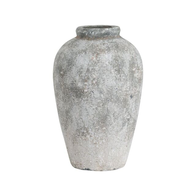 Hill Interiors Aged Stone Tall Ceramic Vase in Grey - image 1