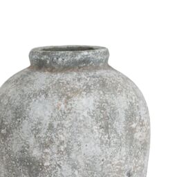 Hill Interiors Aged Stone Tall Ceramic Vase in Grey - thumbnail 2