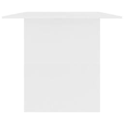 Berkfield Home Beautiful Dining Table White 180x90x76 cm Engineered Wood - Size: 180 x 90 x 76 cm - thumbnail 5
