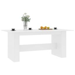 Berkfield Home Beautiful Dining Table White 180x90x76 cm Engineered Wood - Size: 180 x 90 x 76 cm
