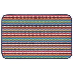 The Rug Shop UK Multi Striped Dotted 8mm Thick Rectangle Mat - Size: 57 cm x 90 cm - thumbnail 3
