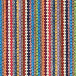 The Rug Shop UK Multi Striped Dotted 8mm Thick Rectangle Mat - Size: 57 cm x 90 cm - thumbnail 2