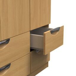Ready Assembled 2 U Holborn Triple 2 Drawer + Drawer Wardrobe (Ready Assembled) in Brown - thumbnail 8
