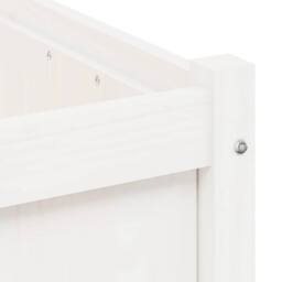 Berkfield Home Beautiful Garden Planter White 50x50x50 cm Solid Wood Pine - Size: 50 x 50 x 50 cm - thumbnail 9