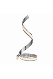 Netlighting Aria Integrated LED Table Lamp Chrome Effect Plate & White Acrylic 1 Light IP20 in Grey - thumbnail 1