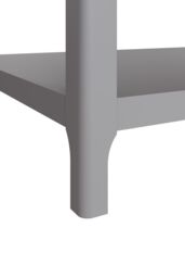 FWStyle Large Dove Grey Painted Oak Veneer Storage Coffee Table - thumbnail 3