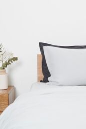 Panda London Bamboo & French Linen Complete Bedding Set in Mid Grey - Size: Double - thumbnail 3