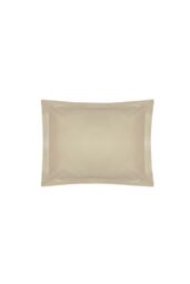 Belledorm Easy Care 200 Thread Count Cotton Polyester Percale Oxford Pillowcase in Beige - thumbnail 1