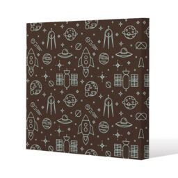 Benjamin Tate Design Planets & stars (Canvas Print) / 61 x 61 x 4cm in Natural - Size: 61 x 61 x 4 cm - thumbnail 1