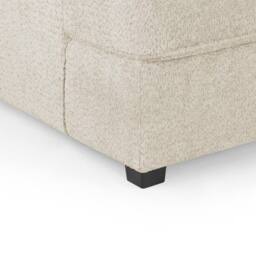 Furnishings For Less UK California Boucle Beige U shaped 6 Seater Sofa + Footstool - thumbnail 2