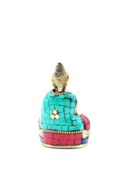 KDMD Brass Buddha Figure - Hands Up, Reassurance & Protection, 7.5cm in Gold - thumbnail 2