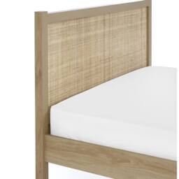 Cheshire Zinc Rattan Bed - Oak - King (150cm) in Light Oak - thumbnail 6