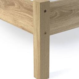 Cheshire Zinc Rattan Bed - Oak - King (150cm) in Light Oak - thumbnail 5