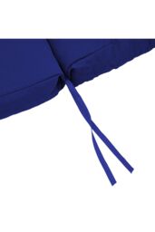 Living and Home 106cm W x 53cm D Short Button Tufted Dining Chair Cushion in Navy - Size: 106 cm W x 53 cm D - thumbnail 5