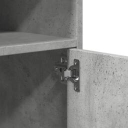 Berkfield Home Rolling Cabinet Concrete Grey 60x48x81 cm Engineered Wood - Size: 60 x 48 x 81 cm - thumbnail 8
