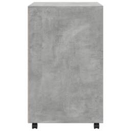 Berkfield Home Rolling Cabinet Concrete Grey 60x48x81 cm Engineered Wood - Size: 60 x 48 x 81 cm - thumbnail 5