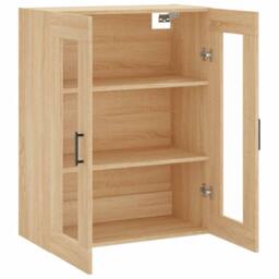 Berkfield Home Wall Mounted Cabinet Sonoma Oak 69.5x34x90 cm in Brown - thumbnail 7