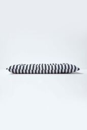 Homescapes Black & White Stripe Seat Pad with Straps 100% Cotton - thumbnail 5
