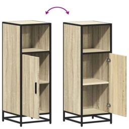Berkfield Home Durable Bathroom Cabinet Sonoma Oak 35x37.5x100 cm Engineered Wood in Light Oak - thumbnail 9