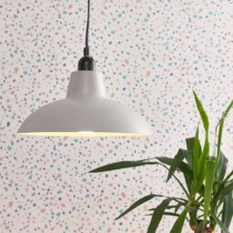 ValueLights Civic Pair of Grey Ceiling Pendant Shade - thumbnail 3