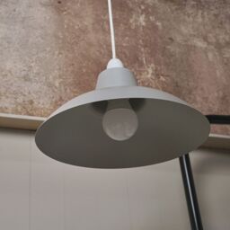 ValueLights Civic Pair of Grey Ceiling Pendant Shade - thumbnail 4