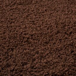THE RUGS Brown Plain Soft High Pile Shaggy Rugs & Runners Living Room - Size: 80 cm x 300 cm - thumbnail 3