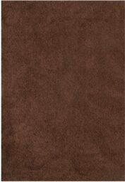 THE RUGS Brown Plain Soft High Pile Shaggy Rugs & Runners Living Room - Size: 80 cm x 300 cm - thumbnail 2