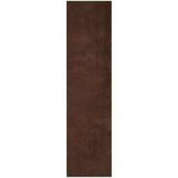 THE RUGS Brown Plain Soft High Pile Shaggy Rugs & Runners Living Room - Size: 80 cm x 300 cm - thumbnail 7