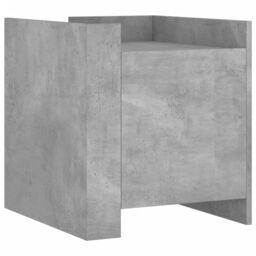 Berkfield Home Bedside Cabinet Concrete Grey 45x50x50 cm Engineered Wood - Size: 45 x 50 x 50 cm - thumbnail 2