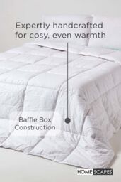 Homescapes Indulgent Pure Mulberry Silk Blend 13.5 Tog Autumn/Winter Duvet in White - Size: Single - thumbnail 5