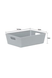 Wham Plastic Studio Basket 3.01 Rectangular in Grey - thumbnail 4