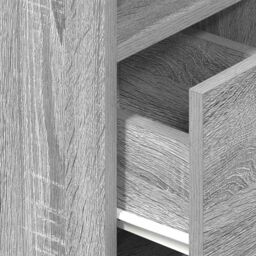 Berkfield Home Bedside Cabinet with Drawer Grey Sonoma 25x31x66 cm - Size: 25 x 31 x 66 cm - thumbnail 8