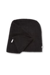 Catherine Lansfield 'Quick Dry' Cotton Turbie Head Wrap Towel Pair in Black - thumbnail 3