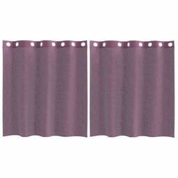 Berkfield Home Voile Curtains with Grommets 2 pcs Purple 140x140 cm