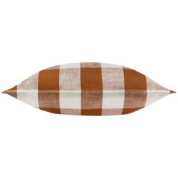 Yard Chesil Check 100% Cotton Outdoor Cushion in Brown - thumbnail 3
