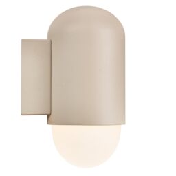 Nordlux Modern Outdoor Wall Light Sand Aluminium E27 Weatherproof - Mains Powered, IP54 in Beige - thumbnail 3
