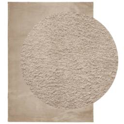 Berkfield Home Rug HUARTE Short Pile Soft & Washable Sand 240x340 cm in Light Sand - Size: Medium - thumbnail 1