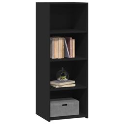Berkfield Home Highboard Black 45x41x124 cm Engineered Wood - Size: 45 x 41 x 124 cm - thumbnail 3