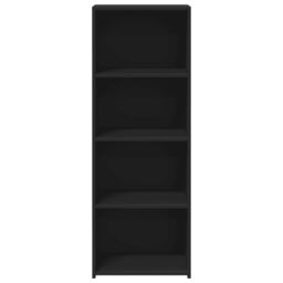 Berkfield Home Highboard Black 45x41x124 cm Engineered Wood - Size: 45 x 41 x 124 cm - thumbnail 4