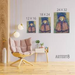 "Artery8 Jane Avril Portrait with Hat Canvas Wall Art Print Lautrec - Size: W18"" x H24""" - thumbnail 4