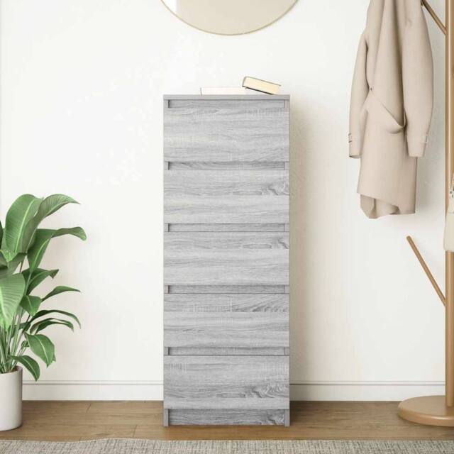 Berkfield Home Sideboard with Drawers Grey Sonoma 37.5x35x99 cm Engineered Wood - image 1