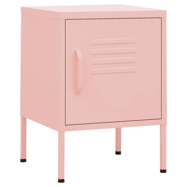 Berkfield Home Nightstands 2 pcs Pink 35x35x51 cm Steel - Size: 35 x 35 x 51 cm - image 1