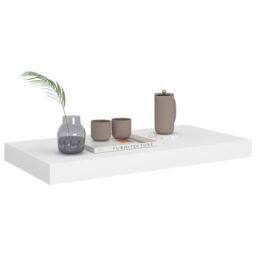 Berkfield Home Floating Wall Shelves 4 pcs White 50x23x3.8 cm MDF - thumbnail 3