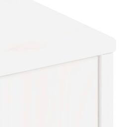 Berkfield Home TV Cabinet with Drawer ODDA White 79x24x40 cm Solid Wood Pine - Size: 79 x 24 x 40 cm - thumbnail 9