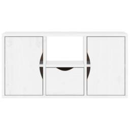 Berkfield Home TV Cabinet with Drawer ODDA White 79x24x40 cm Solid Wood Pine - Size: 79 x 24 x 40 cm - thumbnail 6
