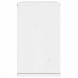 Berkfield Home TV Cabinet with Drawer ODDA White 79x24x40 cm Solid Wood Pine - Size: 79 x 24 x 40 cm - thumbnail 7