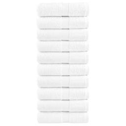 Berkfield Home Premium Soap Towels SOLUND 10pcs White 30x30cm 600gsm - thumbnail 2