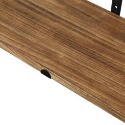 Levede Floating Shelves Wall Mounted Book Shelves for Wall Set of 3 Natural in Brown - thumbnail 6